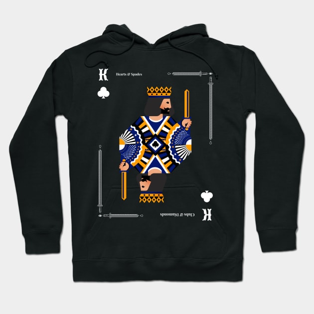 King of Clubs - Poker Card Design Hoodie by BB Funny Store